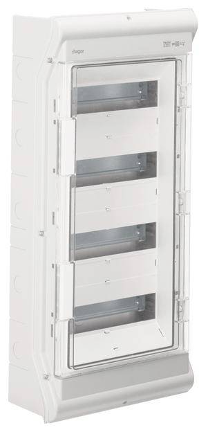 Hager VE412SN Kleinverteiler Aufputz Anzahl Reihen = 4 Inhalt 1 St.