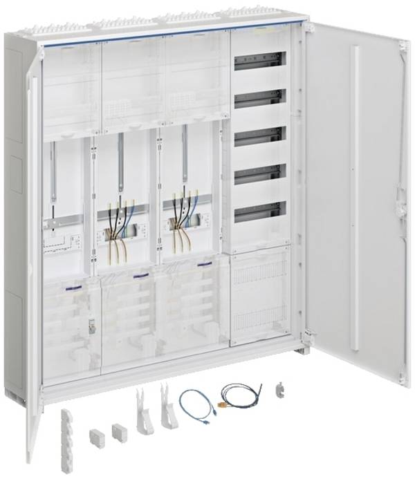 Hager ZB342U25LS ZB342U25LS Komplettschrank Aufputz Anzahl Teilungen = 4 Anzahl Reihen = 5 Inhalt 1 St.
