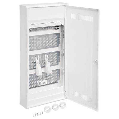 Hager VA48WWH Multimedia-Verteiler Aufputz Anzahl Reihen = 4 Inhalt 1 St.