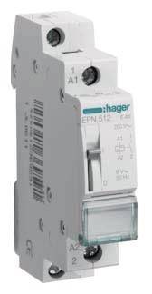 Stromstoß-Schalter Hutschiene Hager EPN512 1 Schließer 8 V/AC 16 A 1 St.