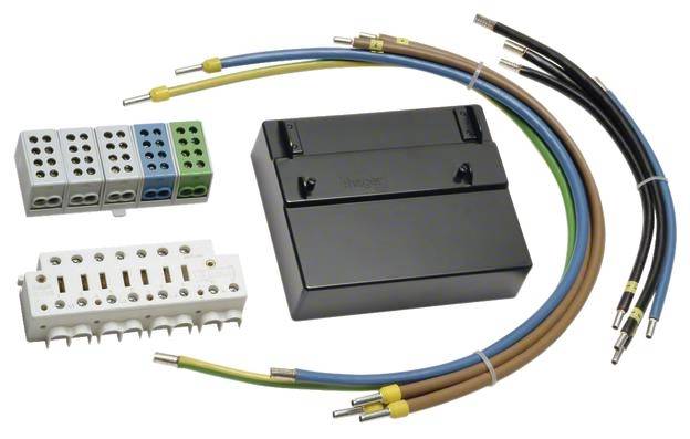 Hager ZY100 Bestückungspaket Braun, Blau 5polig 1 St.