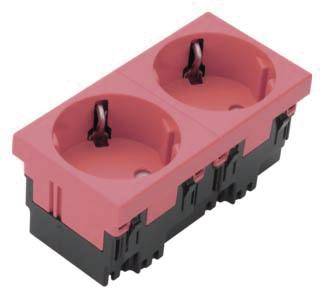 ESR2332004 Elektro-Sockelleisten-Zubehör Tehalit Steckdosencontainer Orange 1 St.