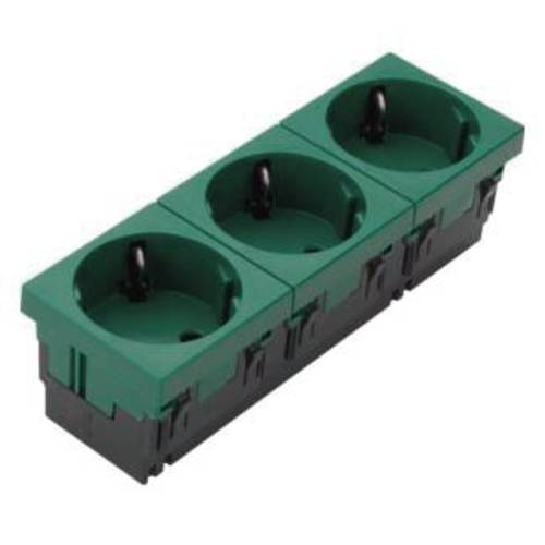 ESR3336029 Elektro-Sockelleisten-Zubehör Tehalit Steckdosencontainer Grün 1 St.