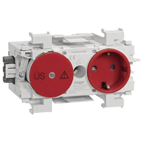 GS12013020 Elektro-Sockelleisten-Zubehör Tehalit Steckdosencontainer Rot 1 St.