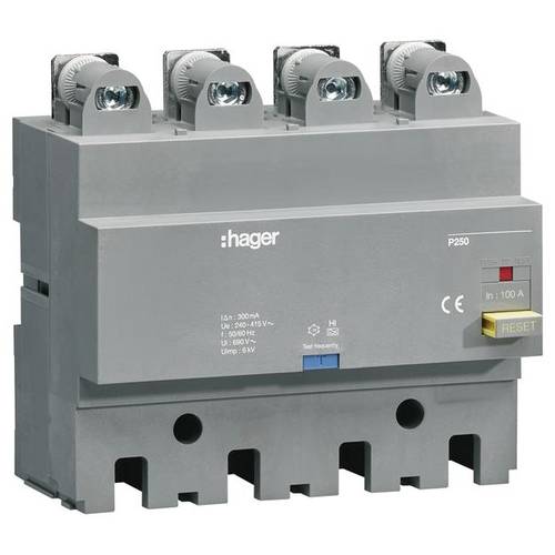 Thumbnail - Hager HBT100F FI-Block 4polig 100 A 220 V, 415 V