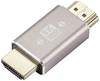 SpeaKa Professional SP-11301996 HDMI Adapter [1x HDMI-Stecker - 1x HDMI-Stecker] Grau UHD 8K @ 60 Hz, UHD 4K @ 120 Hz Stecker 180° gedreht