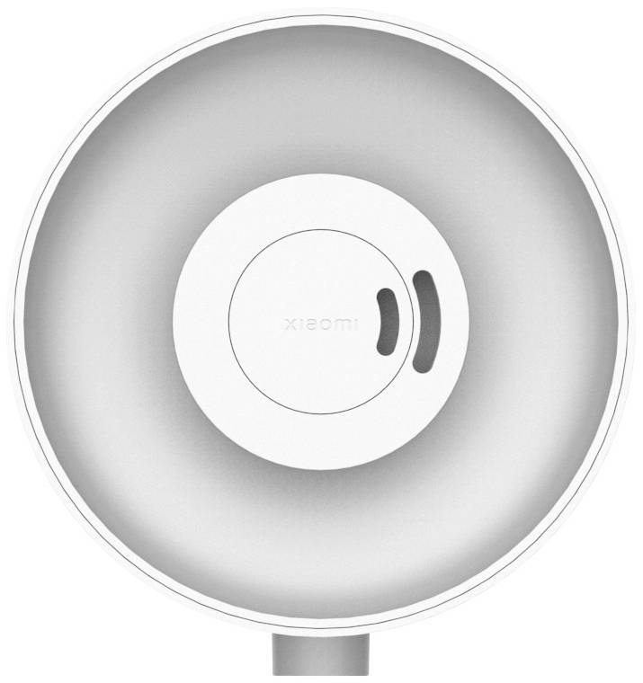 Eine runde, silberweiße, flache Schale mit einem zentralen weißen Deckel, auf dem der Markenname in Grau steht.