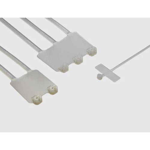 Helukabel 91106-500 TY 53M Kabelbinder 102 mm 2.4 mm Transparent mit Beschriftungsfeld 500 St.