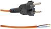 HELU 84670-1 Strom Netzkabel Orange 3 m