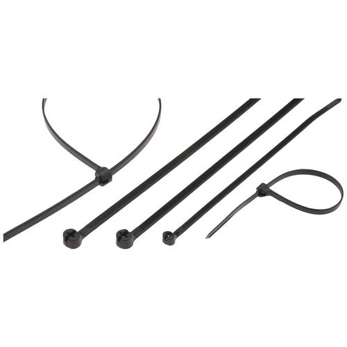 Helukabel 91056-1000 TY232MX Kabelbinder mit Stahlzunge 203 mm 2.4 mm mit Metallzunge, UV-stabilisiert 1000 St.