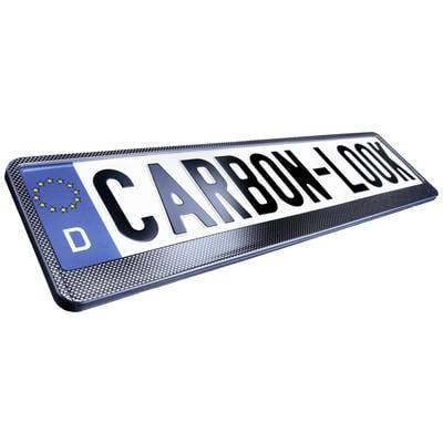 HP Autozubehör Carbonlook Kennzeichenhalter Carbon (L x B x H