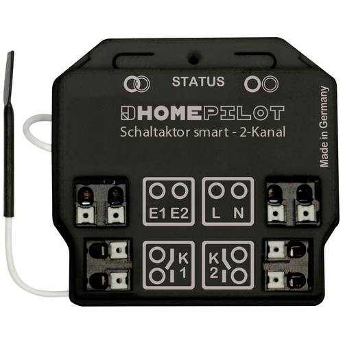 11941002 HOMEPILOT 2-Kanal Funk Schaltaktor Unterputz