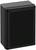 Schwarzer, rechteckiger Kunststoffkasten, möglicherweise ein Gehäuse für Elektroinstallationen oder technische Geräte.