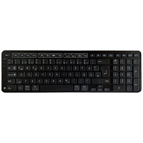 Contour Design Balance Funk Tastatur Deutsch, QWERTZ Schwarz Ergonomisch