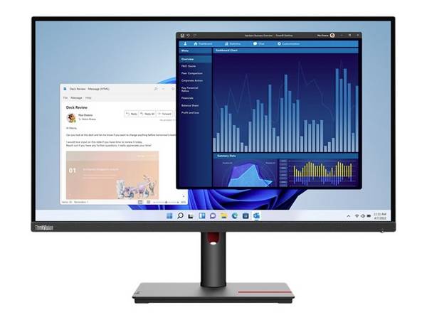 Lenovo ThinkVision T27p-30 LED-Monitor  EEK F (A - G) 68.6 cm (27 Zoll) 3840 x 2160 Pixel 16:9 4 ms DisplayPort, Audio-Line-out, HDMI®, USB-C® IPS LED