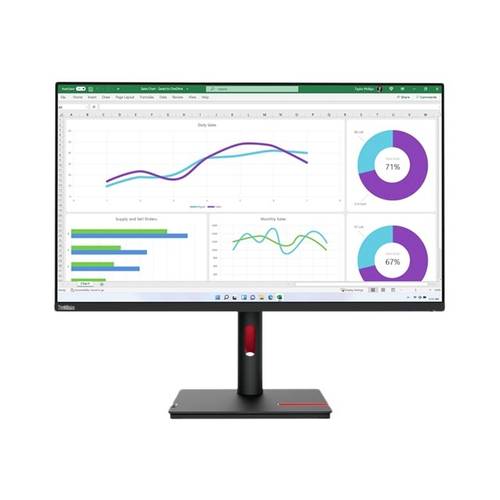Lenovo ThinkVision T32p-30 LED-Monitor EEK F (A - G) 80 cm (31.5 Zoll) 3840 x 2160 Pixel 16:9 4 ms DisplayPort, Audio-Li...