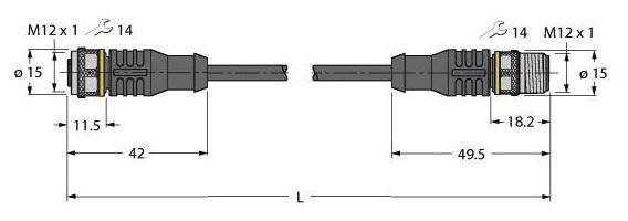 Turck Aktuator- u. Sensorleitung