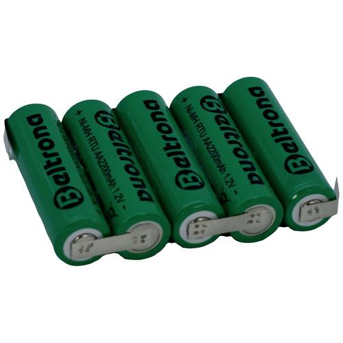 Beltrona RTU5AAZ Akkupack 5x Mignon (AA) Z-Lötfahne NiMH 6 V 2200 mAh