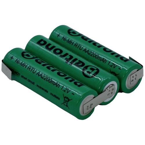 Beltrona RTU3AAZ Akkupack 3x Mignon (AA) Z-Lötfahne NiMH 3.6 V 2200 mAh