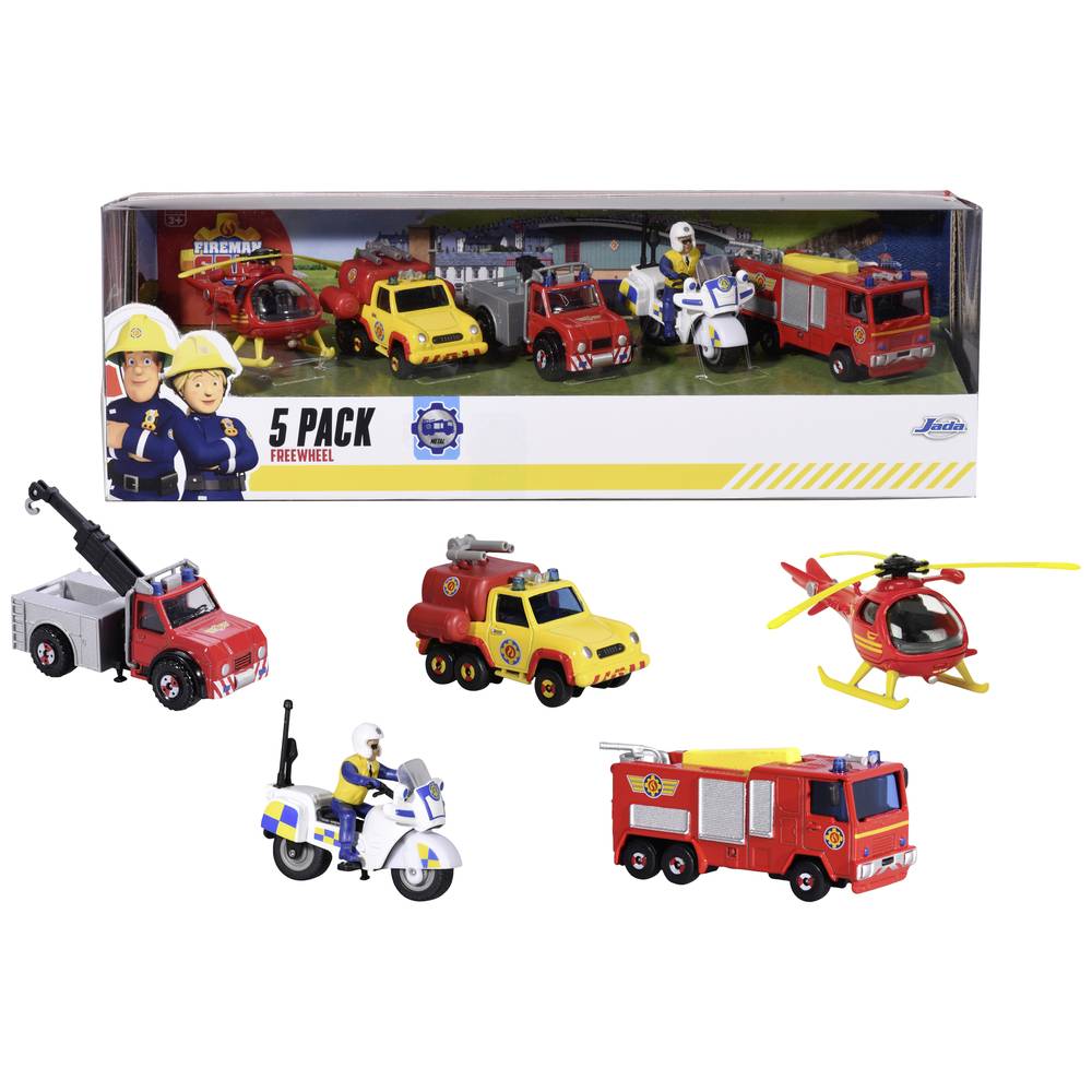 Dickie Toys Speelgoedauto Feuerwehrmann Sam, die-cast Fahrzeuge-Set