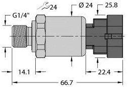 Turck Drucktransmitter PT010R1104I2AMPS1.5