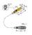 Abbildung zeigt technische Zeichnung eines LED-Bauteils mit Steckverbindung M8x1. Abmessungen: 2,9 mm, 4,6 mm, 18 mm, 20 mm, 35 mm.