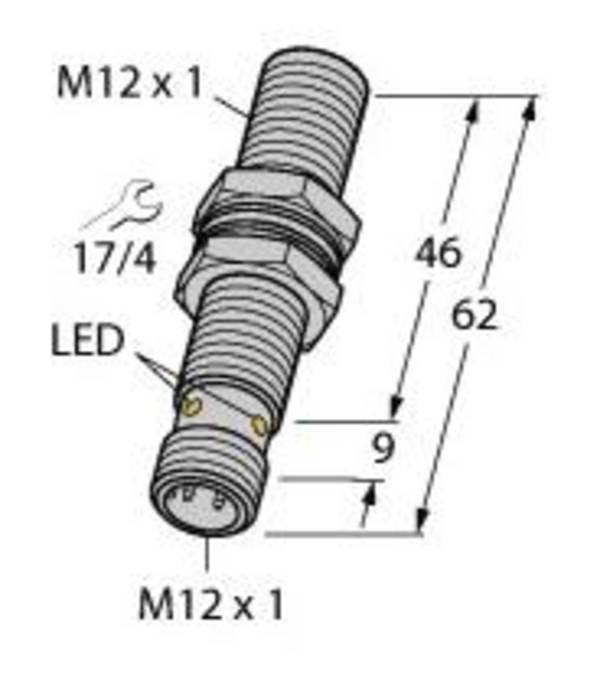 Turck Sensor Induktiv bündig PNP, Wechsler Bi4-M12E-VP6X-H1141