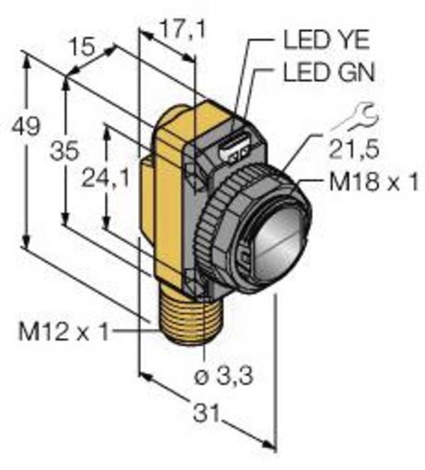 Turck Opto-Sensor QS18VP6RQ8