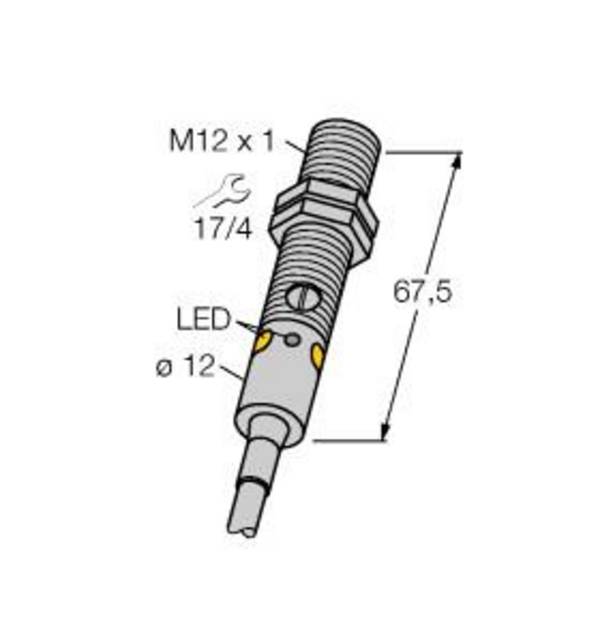 Turck Opto Sensor M12PLV 3077186 IP67 Kunststoff