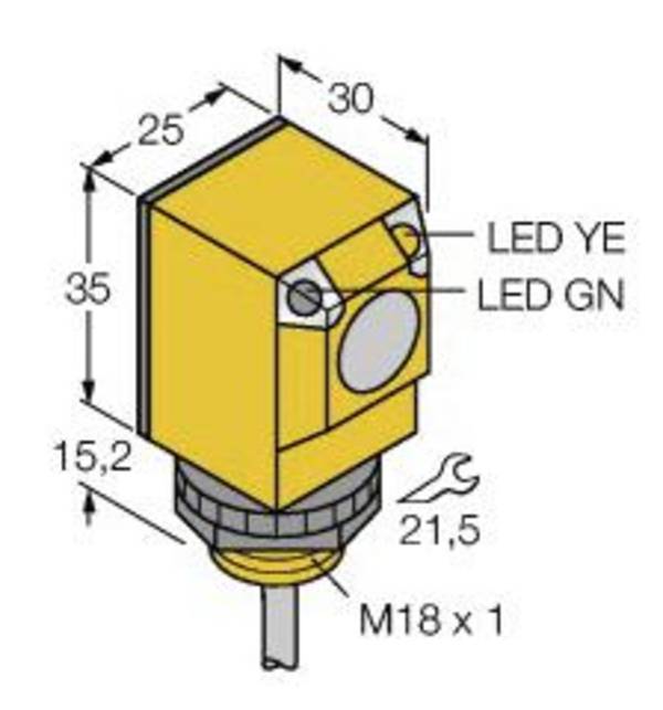 Turck Opto-Sensor Q256E 3031926 IP67 Kunststoff