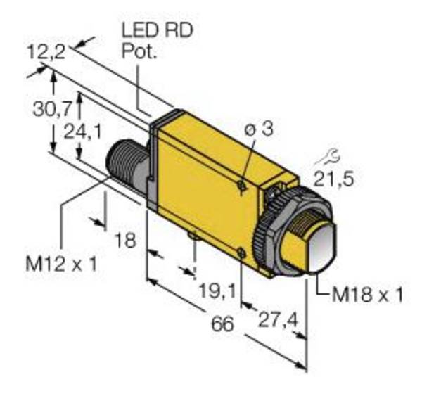 Turck Opto-Sensor MI9EQ 3040143 IP67 Kunststoff