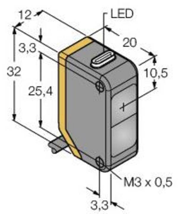 Turck Opto-Sensor Q20NR 3077779 IP67 Kunststoff