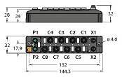 Turck TBEN-S1-4DIP-4DOP 6814021 Sensor/Aktorbox aktiv M8-Verteiler mit Kunststoffgewinde 1 St. Piece