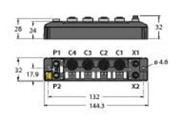 Turck TBEN-S2-4AI 6814025 Multiprotokoll-I/O-Modul Elektronikmodul 1 St. Piece