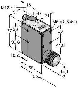 Turck Lumineszenztaster QL56M6XD30BQ 3081327 1 St.