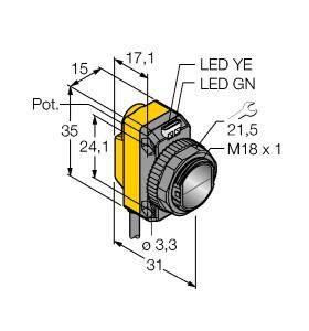 Turck Opto Sensor QS18VN6D