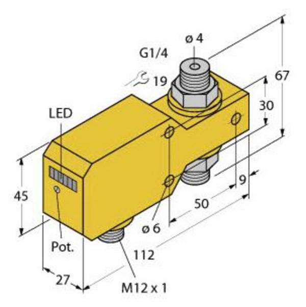 Turck Inline-Sensor FCID04A4PAP8XH1141