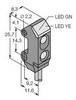 Turck Winkellichttaster VS1AP5CV10