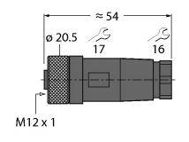 TURCK B8141-0, B8141-0 Selbstkonfektionierbarer Steckverbinder