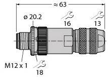 Turck 6604005 Sensor-/Aktor-Steckverbinder, unkonfektioniert 1 St.
