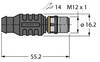 Turck 6934908 Sensor-/Aktor-Steckverbinder, unkonfektioniert M12 Abschlusswiderstand Polzahl Sensoren: 4 1 St. Piece