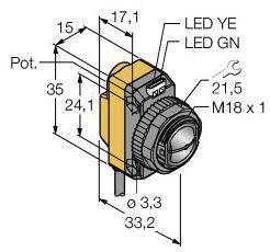 Turck Opto Sensor QS18VN6CV45