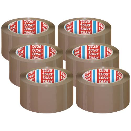Thumbnail - tesa 04195-00001-04 Verpackungsklebeband tesapack® Braun (L x B) 66 m x 50 mm 6 Rollen
