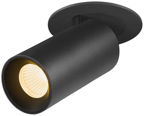SLV NUMINOS PROJECTOR S - Deckeneinbauleuchte (3.000 K | 690 lm | Dreh-& Schwenkbar | 15,0 cm Einbautiefe) - schwarz