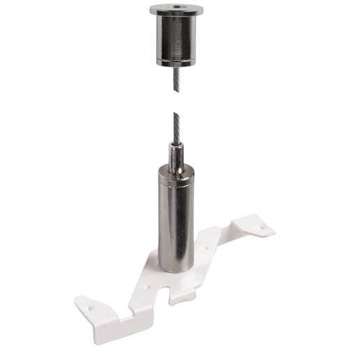 SLV Track Niedervolt-Seilsystem-Komponente Pendelabhängung Weiß 1006608 48V TRACK