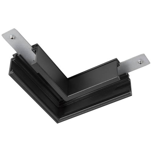 Thumbnail - SLV Track Niedervolt-Schienensystem-Komponente L-Verbinder Schwarz 1006575 48V TRACK für Aufbauschiene standard, links