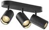 ASTO TUBE, Deckenaufbauleuchte, zylindrisch, max. 3x10 W, schwarz
