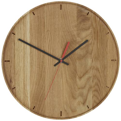 Thumbnail - TFA Dostmann 60.3070.01 Quarz Wanduhr 350 mm x 40 mm Eiche Echtholz
