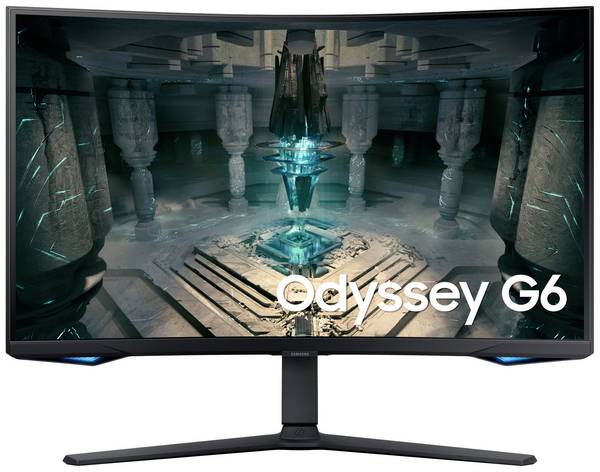 Samsung Odyssey G6 S32BG650EU LED-Monitor  EEK F (A - G) 81.3 cm (32 Zoll) 2560 x 1440 Pixel 16:9 1 ms HDMI®, DisplayPort, Kopfhörer (3.5 mm Klinke), USB-A (USB 3.2 Gen 1), RJ45, WLAN, Bluetooth® VA LCD