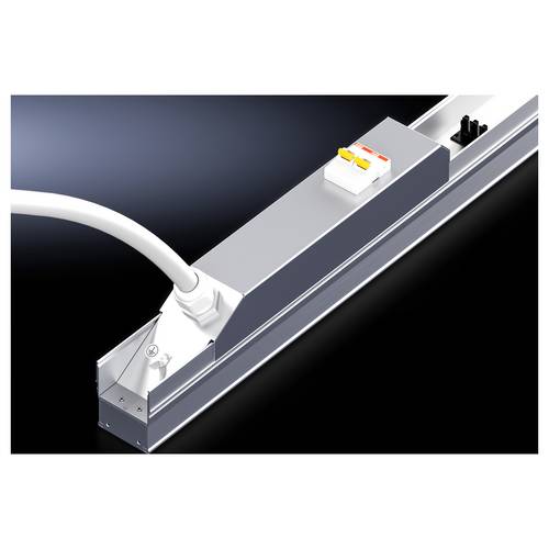 Rittal 7859090 19 Zoll Netzwerkschrank-Stromschiene Aluminium (eloxiert)